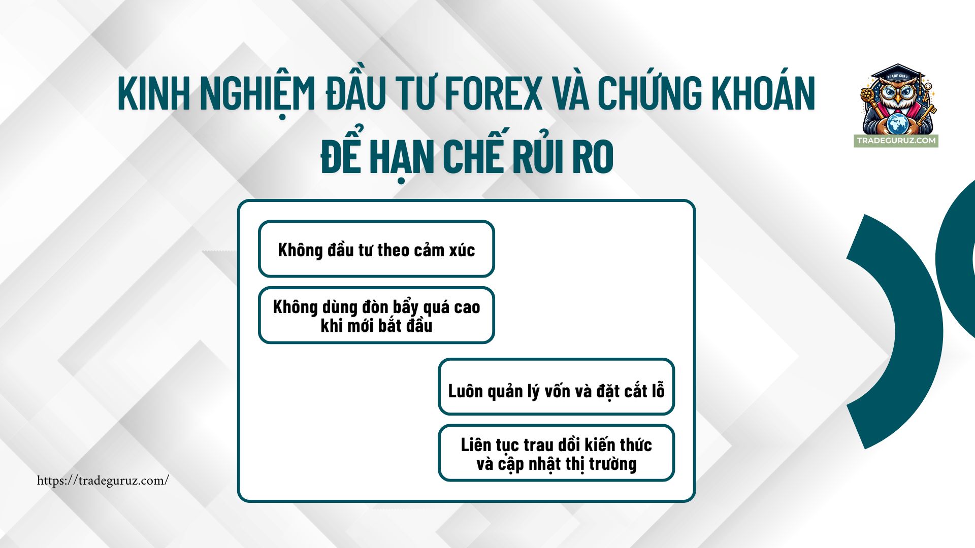 Kinh nghiệm đầu tư forex và chứng khoán để hạn chế rủi ro